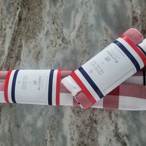 Red and White Kitchen Towels by Elysée